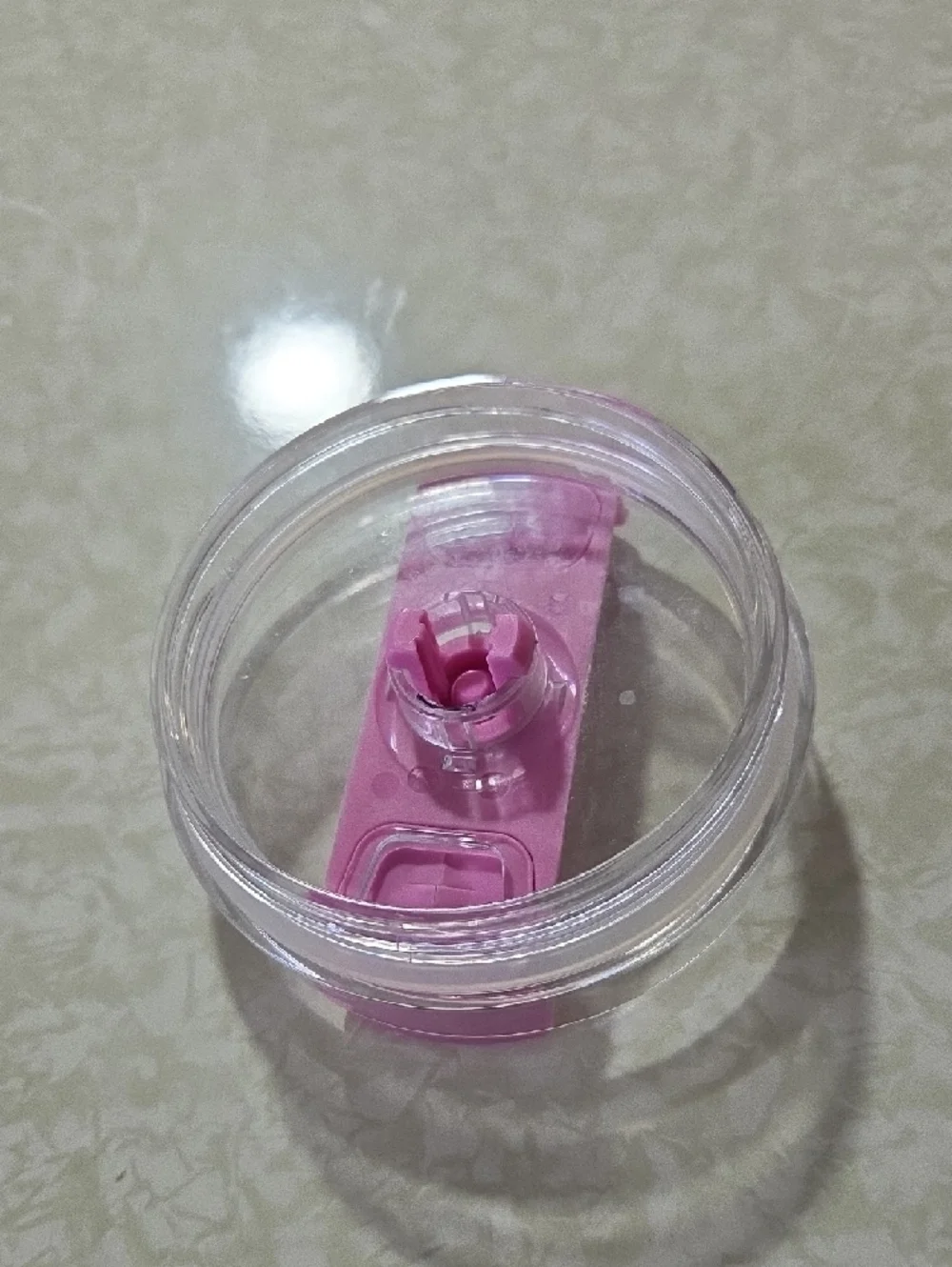 Stanley Plum Travel Tumbler with Pink Handle - Picture 5 of 5